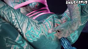 psychedelic hippies pip and dildo anal ass to mouth play