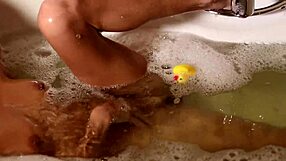 fucking my hot roommate's tight pussy right in the tub