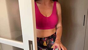 stepmom catches stepson stroking then rides his cock doggystyle missionary creampie russian homemade