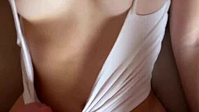 Hot athletic babe strips yoga thong early morning roommates rip clothes for pov dorm sex tease