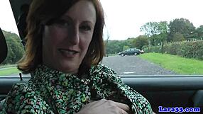 caught masturbating in fishnets and heels mature glamour woman fingers pussy then fucks cop doggystyle riding to facial
