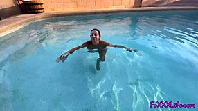 Poolside Blonde Gives Epic POV Blowjob And Cumshot