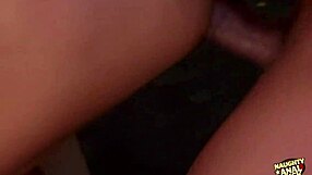 divine brunette by pool takes double cocks in mouth pussy and ass outdoors