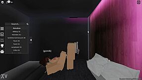 Girlfriend's Sexy Footjob in Roblox Makes Me Explode Hard