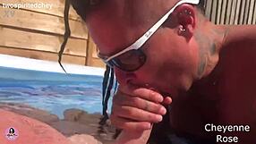 hey wanna watch her suck big cock then fuck in paddling pool?