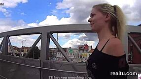 adorable czech kitten strips in mall before hardcore pov assfucking