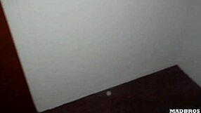 a spanish babe calls us back to toilet for double anal pounding her big ass till cum