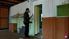 sensual skinny brunette rides cock reverse cowgirl with tight pussy grip