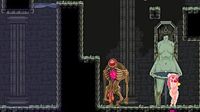 Lewd God Chubby Girl Takes Double Anal Penetration and Bukkake in Hentai Dungeon Game Episode 2