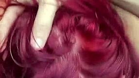 petite redhead slut rides big cock deepthroat doggystyle rough gets facial cumshot orgasm