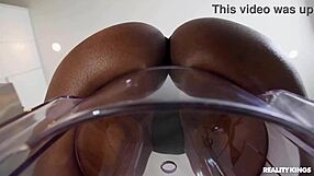 whoa this big dick npc babe takes it deep in pov reality kings amateur interracial doggy creampie ass to mouth