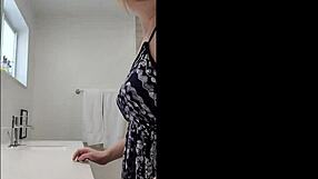 voyeur cuck spies on blonde milf wife deepthroating old man's monster cock while he fucks her hard