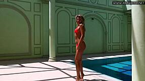 Russian Pornstar Mary Kalisy's Poolside Tease Sparks Intense Desire