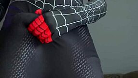 miles morales cosplay punheta gozando farto