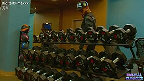 oh man busty latina milf bianca bailee rides my bbc at gym then cum on tits