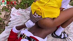 African Santa Hooks Up with Friend's Stepdaughter in New Year Bush Romp