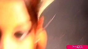 Tera Patrick dances in lingerie then fingers her wet shaved pussy hard
