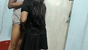 Sweet 18+ Indian Teen Maid's Huge Ass Pounded Hard by Owner in Hindi Audio with Dirty Talk Creampie Doggystyle