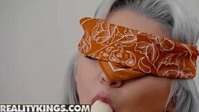 james surprises gf adaline star slipping cock in her mouth reality kings