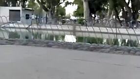 Can you believe this petite college teen's public park creampie exhibition scandal?