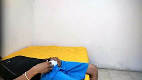 young canadian guy jerks good cock in aunt's room homemade voyeur kink