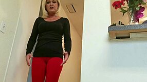 Wanna see this pissed off milf rip clothes and flash shaved pussy?