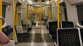 i strip tease masturbate on metro public with agarabas olpr vibrator moaning