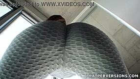 thick brazilian ass in yoga pants smothers your face miss brat