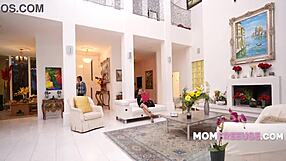 Blonde Cougar MILF Politician In Pantyhose Parodies Taboo Mommy Fantasy With Explosive Orgasm