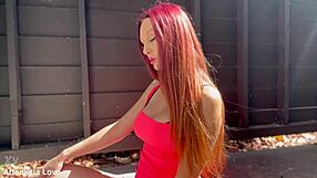 watch long-haired big-titted artemisia smoke hot outdoors