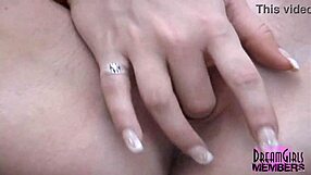 blonde coed nervously flashes hairy pussy naked in public but loves it