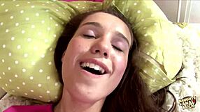 i'm that cute petite brunette getting tossed and fucked like a real sex doll