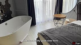 Luxury Hotel Temptation: Escort Katty's Creampie Dirty Talk Betrayal