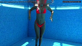Russian Pornstar Mary Kalisy's Poolside Tease Sparks Intense Desire