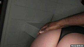 a spanish babe calls us back to toilet for double anal pounding her big ass till cum