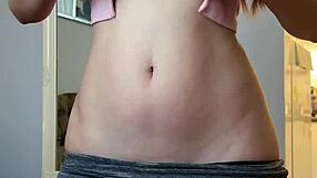 Step sis MASTURBATES shaved pussy in front of you