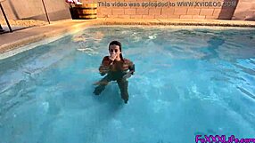 Poolside Blonde Gives Epic POV Blowjob And Cumshot