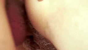 granny seduces guy into missionary with her hairy mature pussy