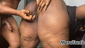 Mara Exotic Thick Thigh Ebony Milf Masturbation Blowjob Tease