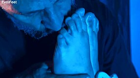 getting up close sniffing artemis' sweaty nylon feet and toes