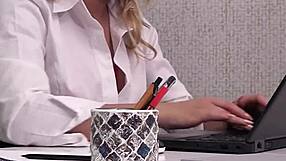 cherry's sexy secretary heels hide her craving for office thrills