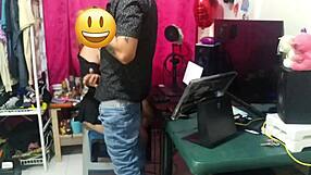 jefe folla duro a su empleada latina curvy en oficina casting con deepthroat rough sex ass shaking en español