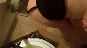 Chubby white amateur flaunts her big fat ass curves