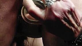 granny fucks hairy beaver hard with huge dildo!