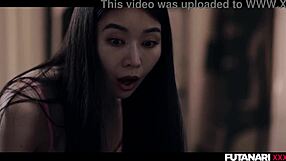 Rough Double Penetration Asian Gangbang Ends in Massive Facial Cumshot