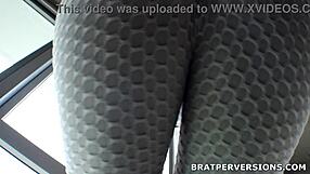 thick brazilian ass in yoga pants smothers your face miss brat