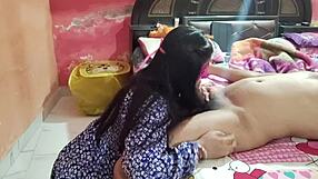 desi girlfriend rides cock hard in intense cowgirl fuck