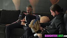 horny therapist tells stepdad to swap girls so he fucks the hot teen himself