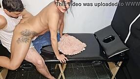 casting milf gets creampie massage with happy ending!