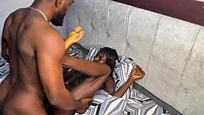 Tight creamy african masseuse pussy stretched by crazy big black cock